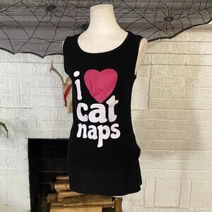 Vintage y2k i love cat naps tank
